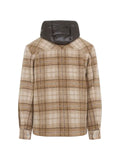 Moncler Nyvalin check-pattern hooded down jacket