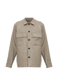 Paul Smith light beige wool-cashmere flannel overshirt