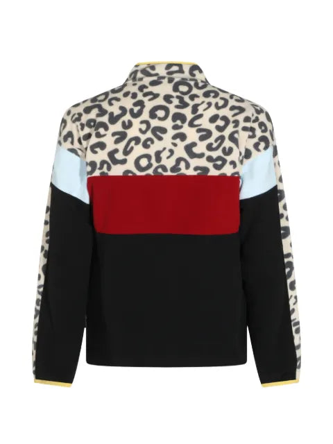 Mauna Kea leopard-print colour-block jacket
