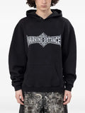 MARKING DISTANCE Crusade logo-print hoodie