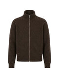 Berner Kühl shrunk full-zip ribbed-knit cardigan