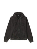 FINGERCROXX logo-patch zip-up hoodie