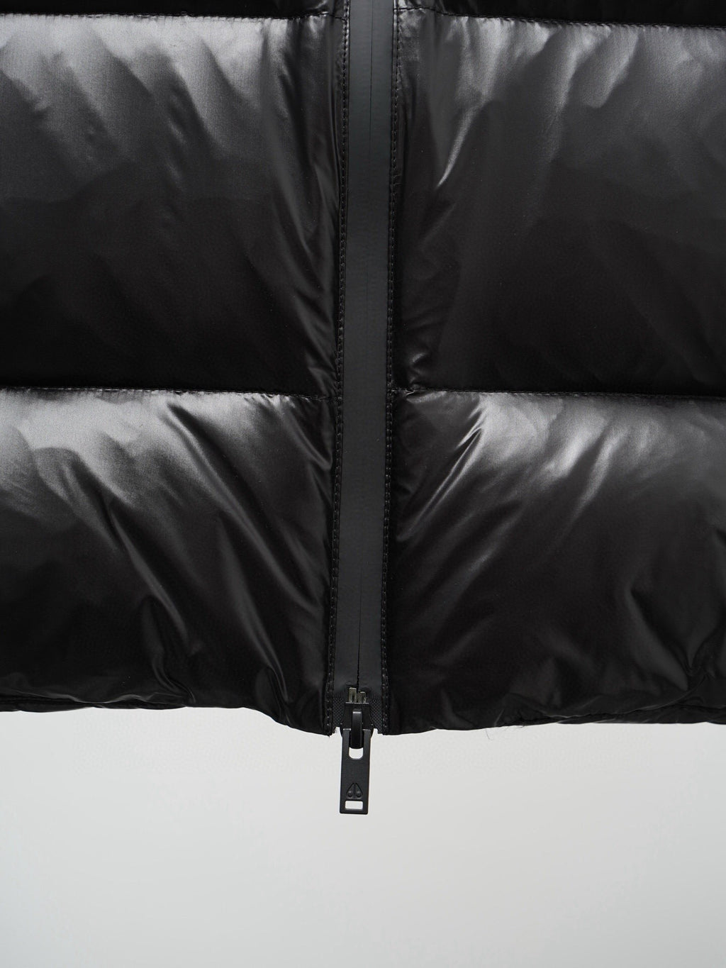 Moose Knuckles Black Mixed Finish Quilted Puffer Vest