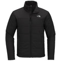 The North Face Black Horizontal-Quilt Stand Collar Jacket