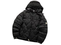 Moncler Black Diamond Quilted Hooded Puffer Jacket