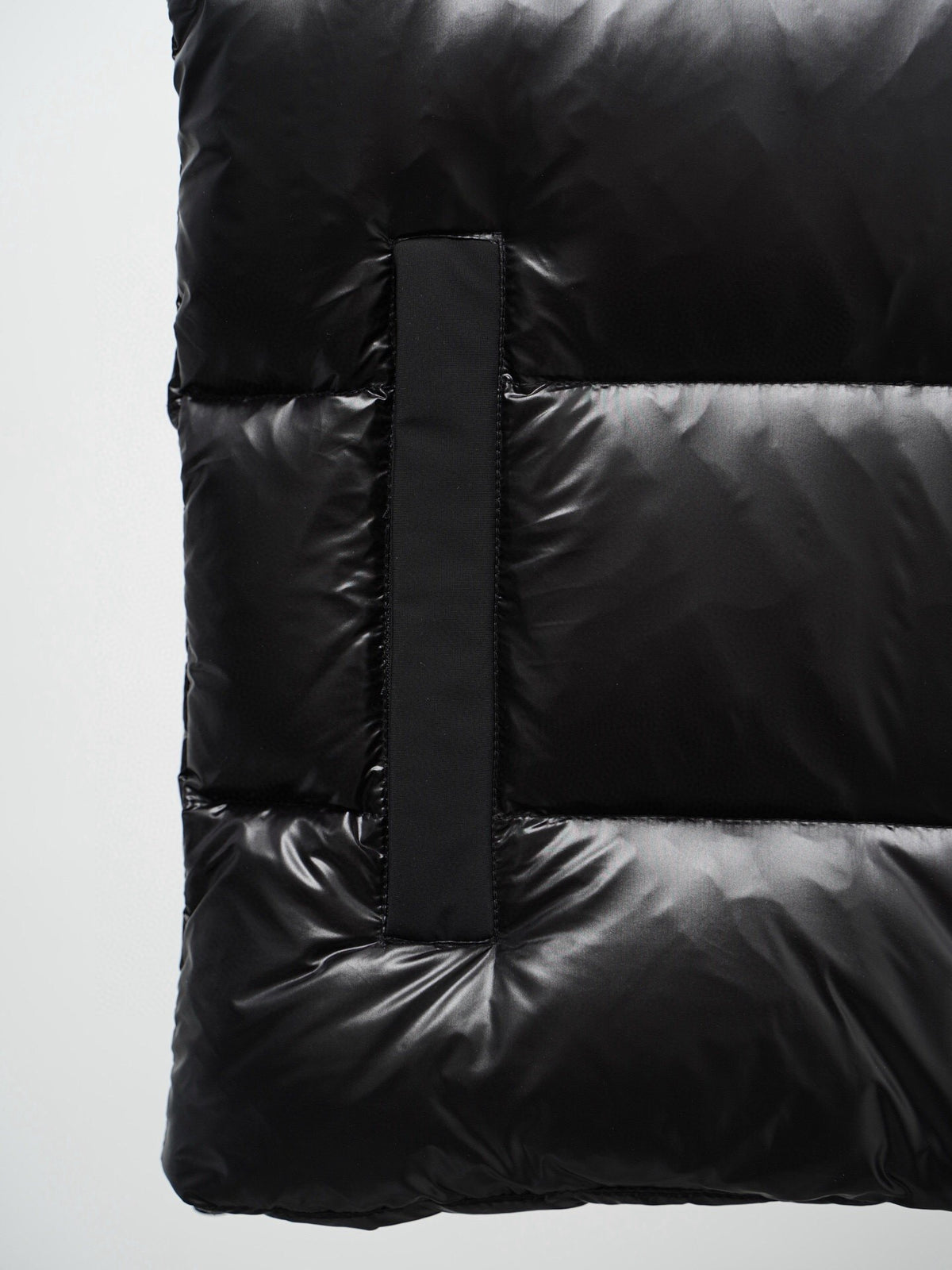 Moose Knuckles Black Mixed Finish Quilted Puffer Vest