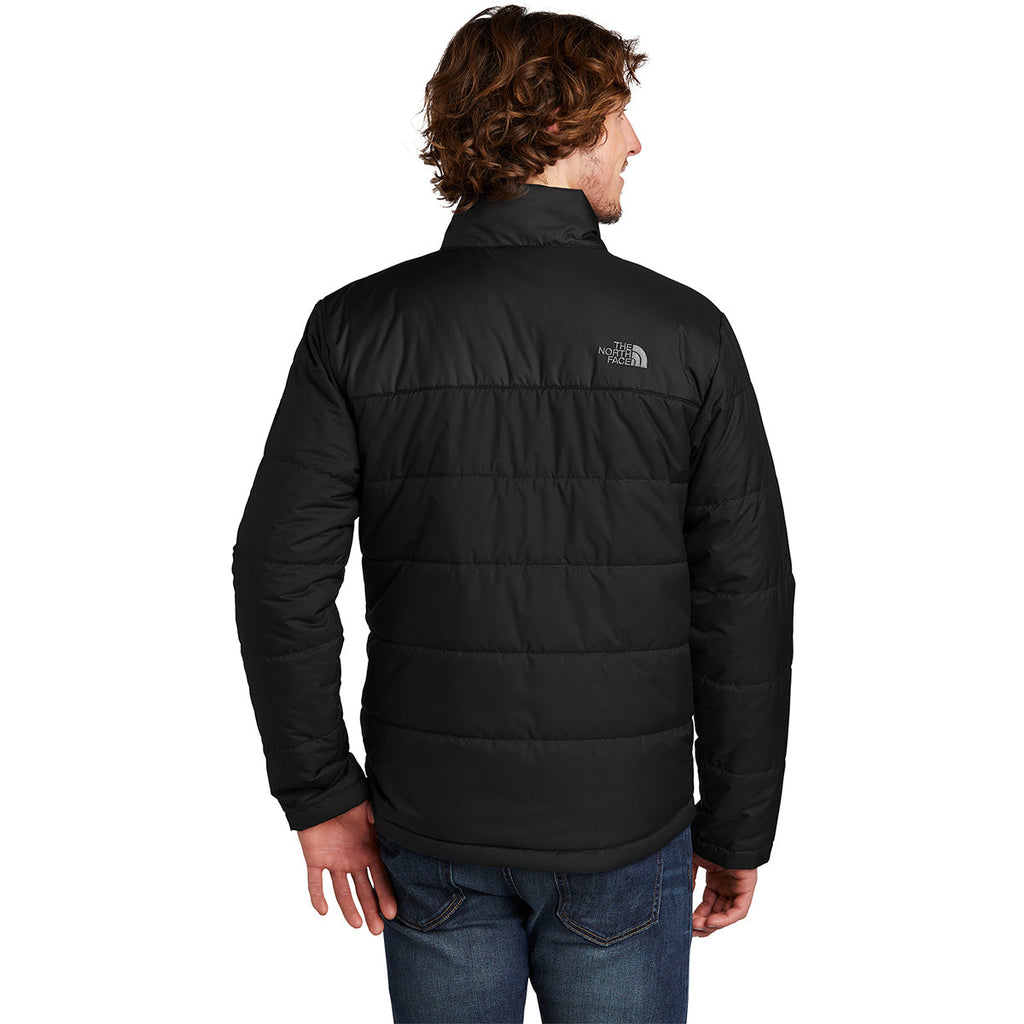The North Face Black Horizontal-Quilt Stand Collar Jacket