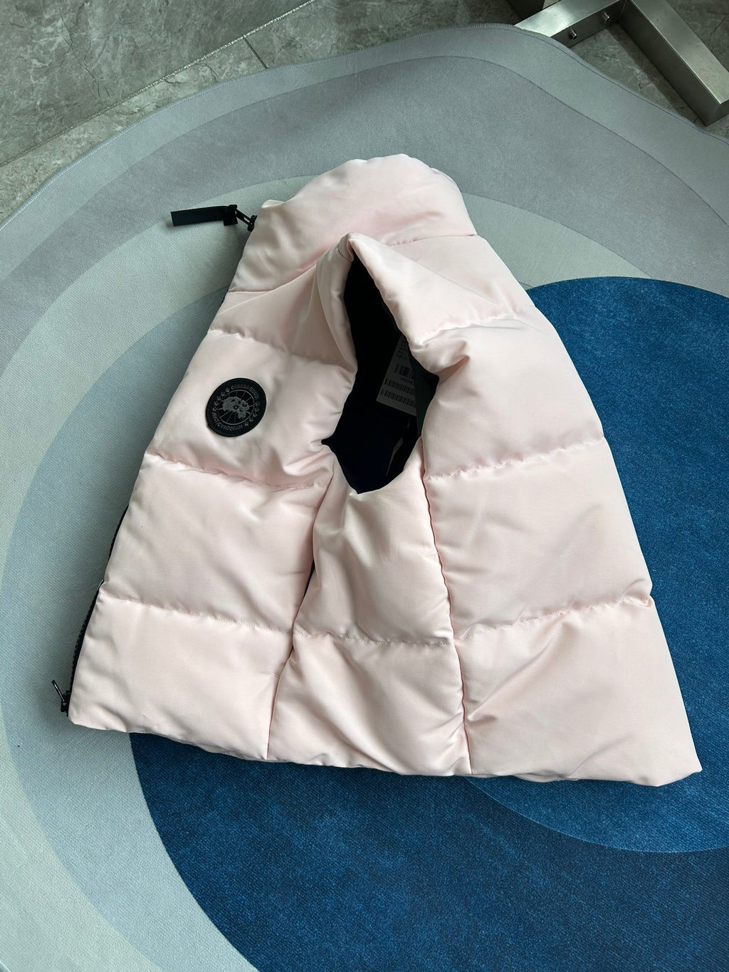 Canada Goose Pale Pink Quilted Stand Collar Puffer Vest