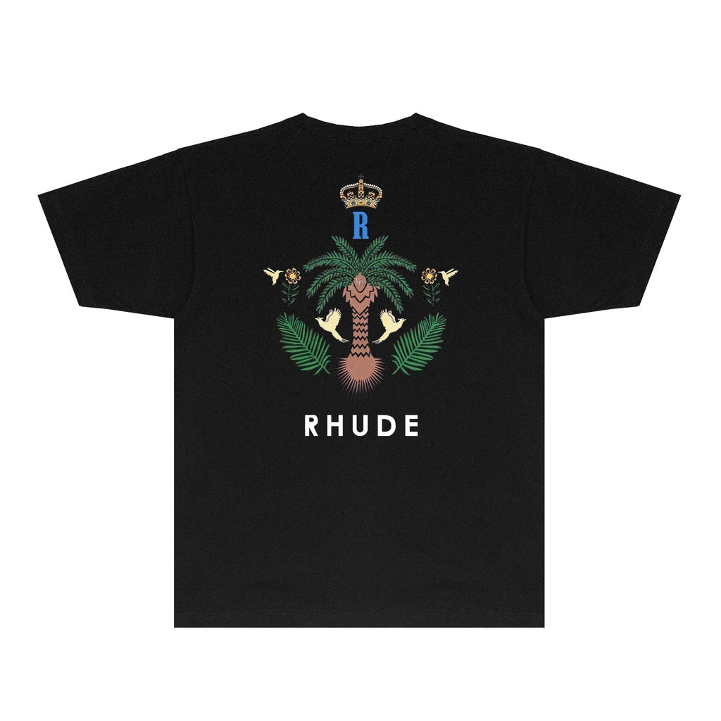 Rhude T-shirts Printed Trendy Pure Cotton