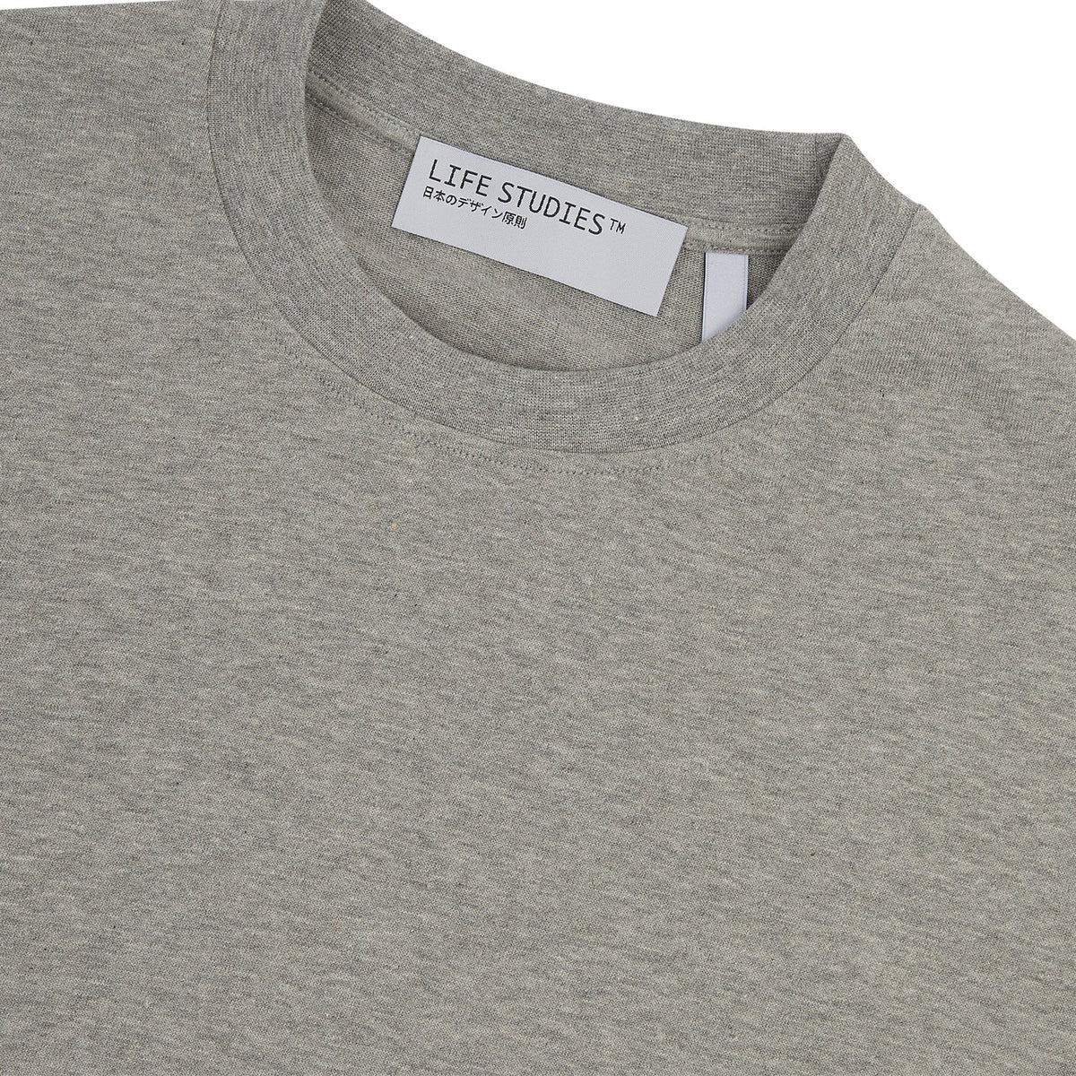 Life Studies Julian Oversized Organic T-Shirt: Dark Grey Heather