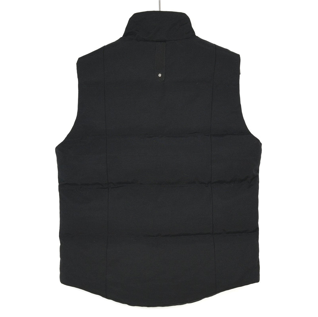 Moose Knuckles Black Stud Detail Stand Collar Puffer Vest