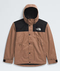 The North Face Tan Brown and Black Colorblock Hooded Jacket