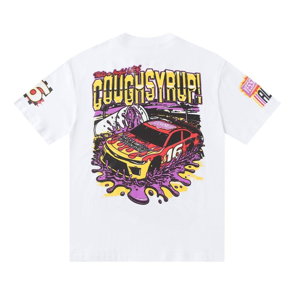 THAT'S A AWFUL LOT OF COUGH SYRUP Racing Graphic Short-Sleeve T-Shirt