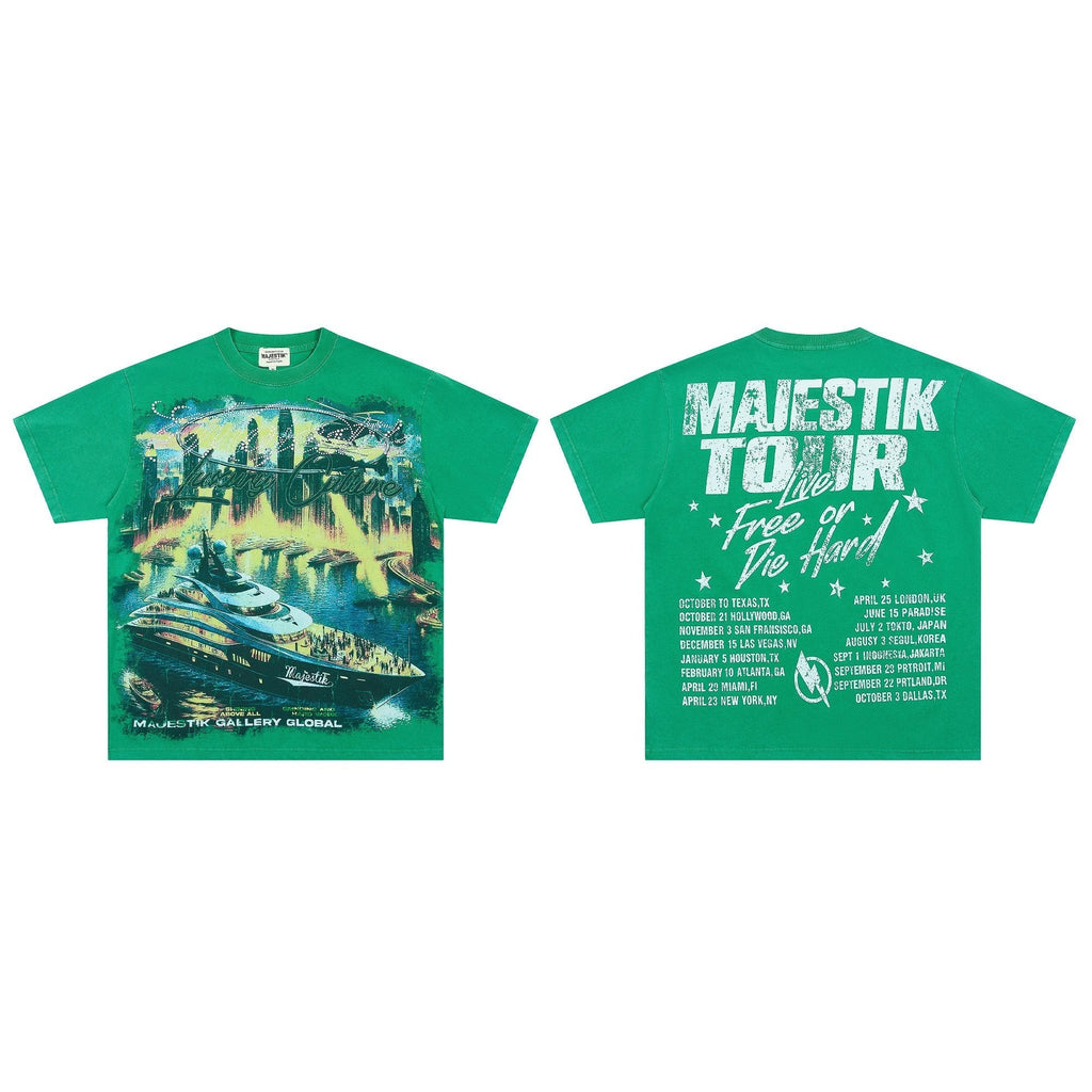 MAJESTIK Yacht Tour Graphic T-Shirt