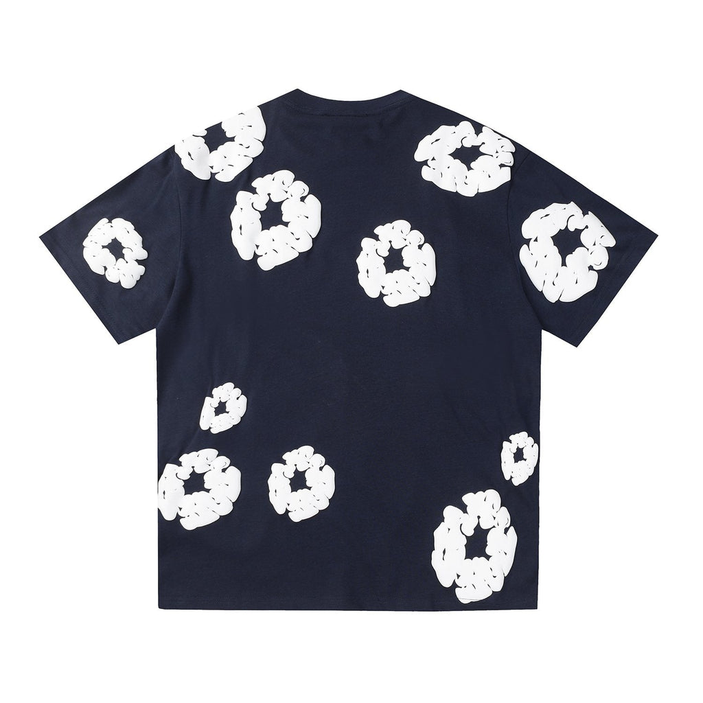 DENIM TEARS All-Over White Flower Print T-Shirt