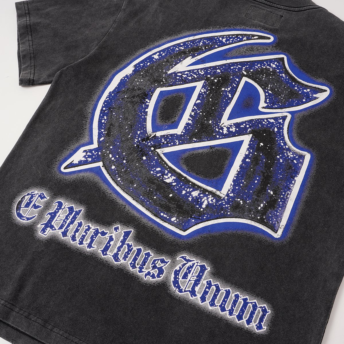 Godspeed Spaceship Graphic Washed Black T-Shirt