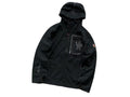 Moncler Black Graphic Chest Pocket Hooded Pullover Jacket
