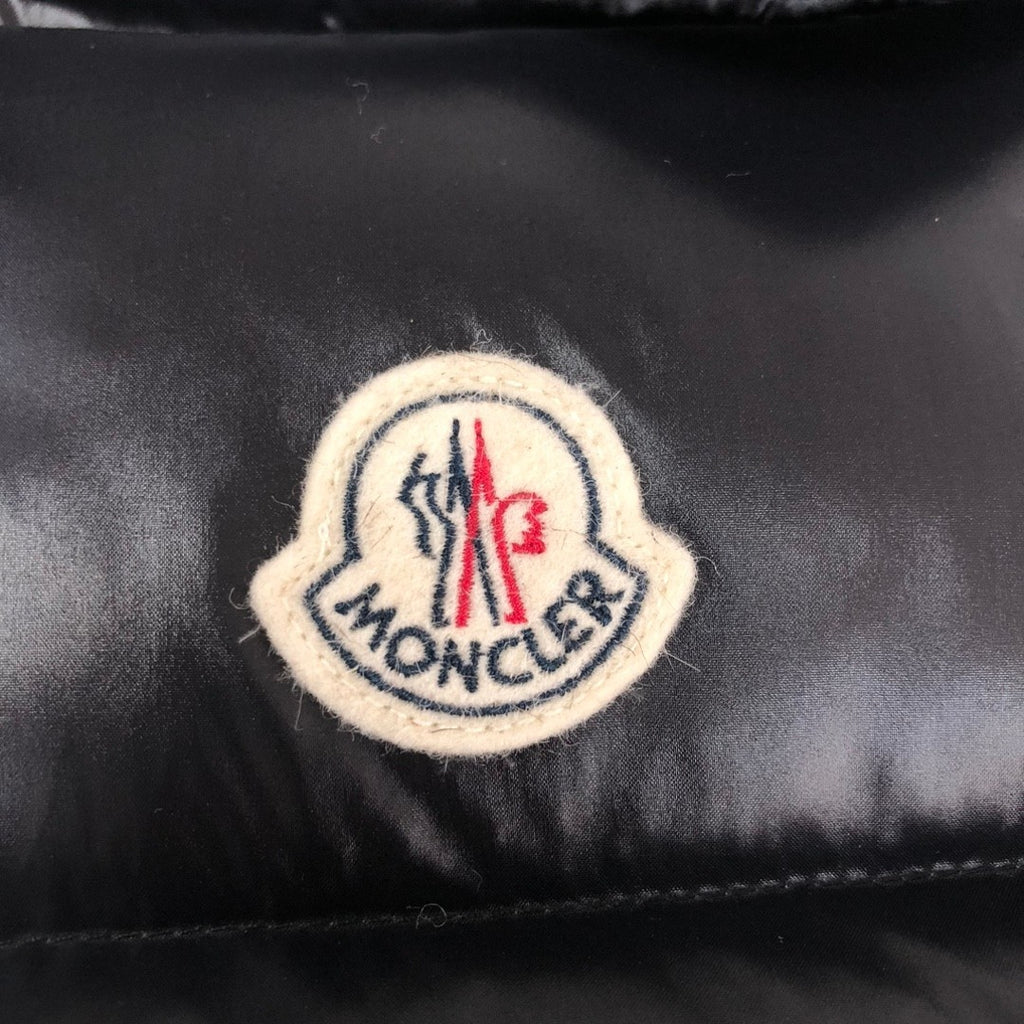 Moncler Black Glossy Hooded Quilted Puffer Vest
