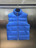 Dior Royal Blue Tonal Monogram Quilted Puffer Vest