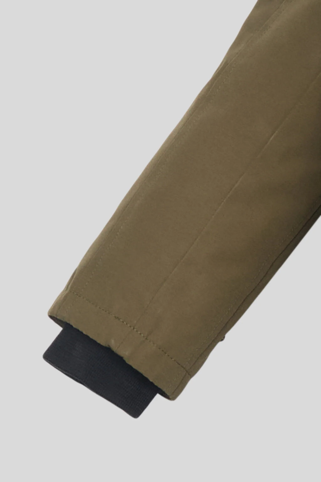 Canada Goose Olive Green Plush-Trim Hooded Long Parka