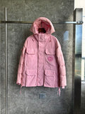 Canada Goose Dusty Pink Multi-Pocket Hooded Puffer Jacket