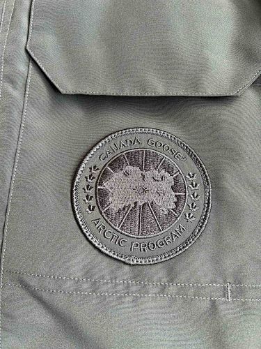 Canada Goose Charcoal Gray Multi-Pocket Hooded Puffer Jacket