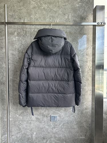 Canada Goose Charcoal Gray Multi-Pocket Hooded Puffer Jacket