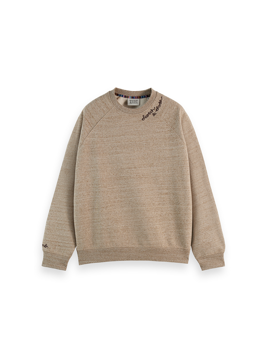 S&S Space Yarn Embroidered Loose-Fit Sweatshirt