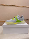Dolce & Gabbana Neon Accent Low-Top Sneakers