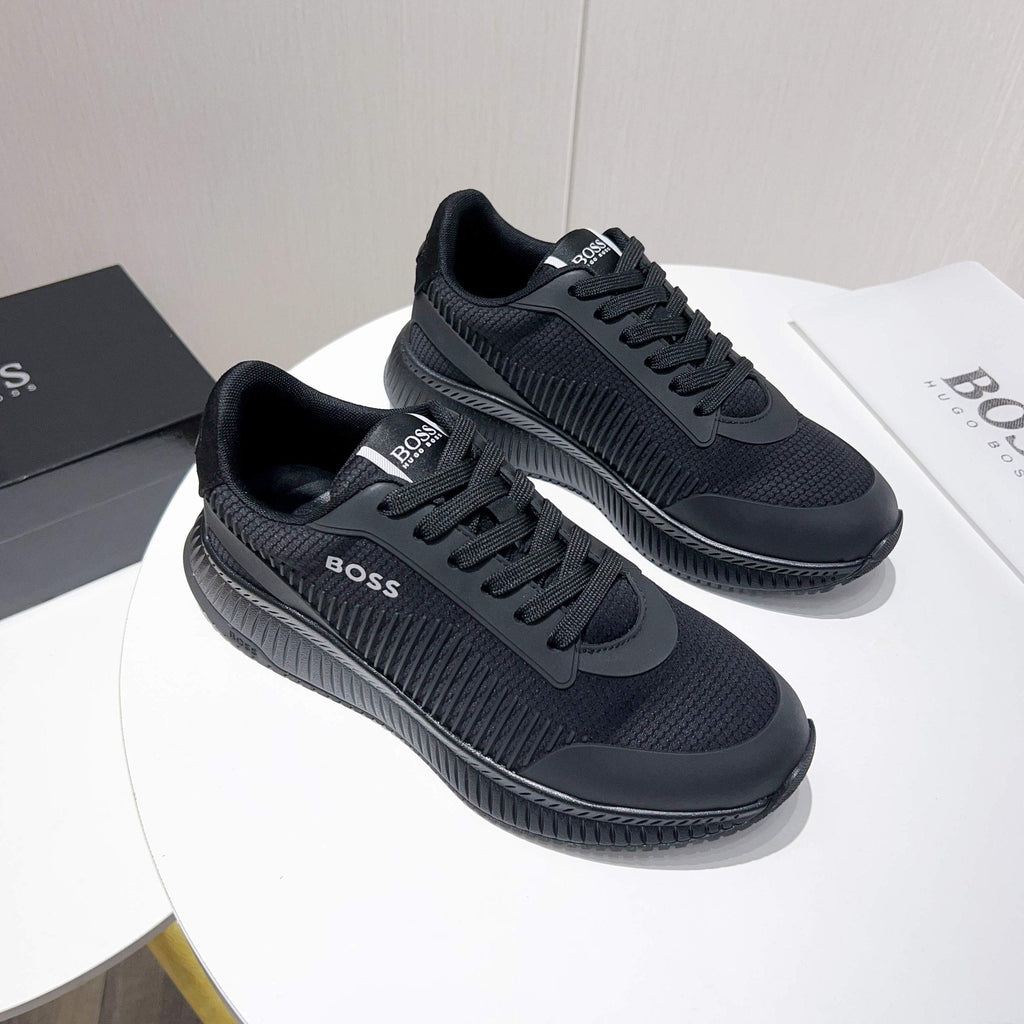 Hugo Boss Black Knit Sneakers