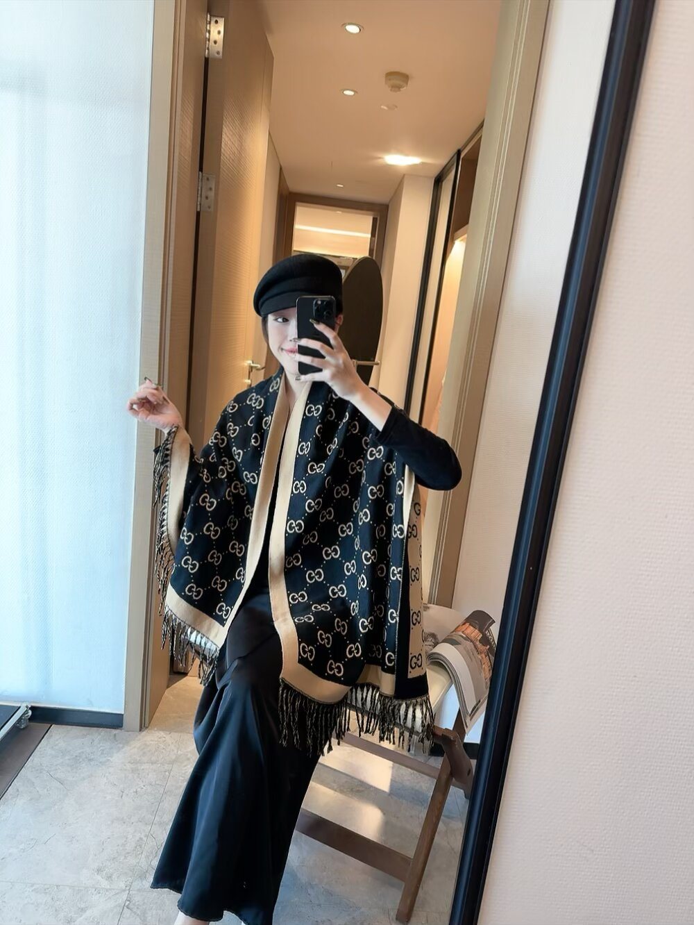 Gucci GG Fringe Scarf