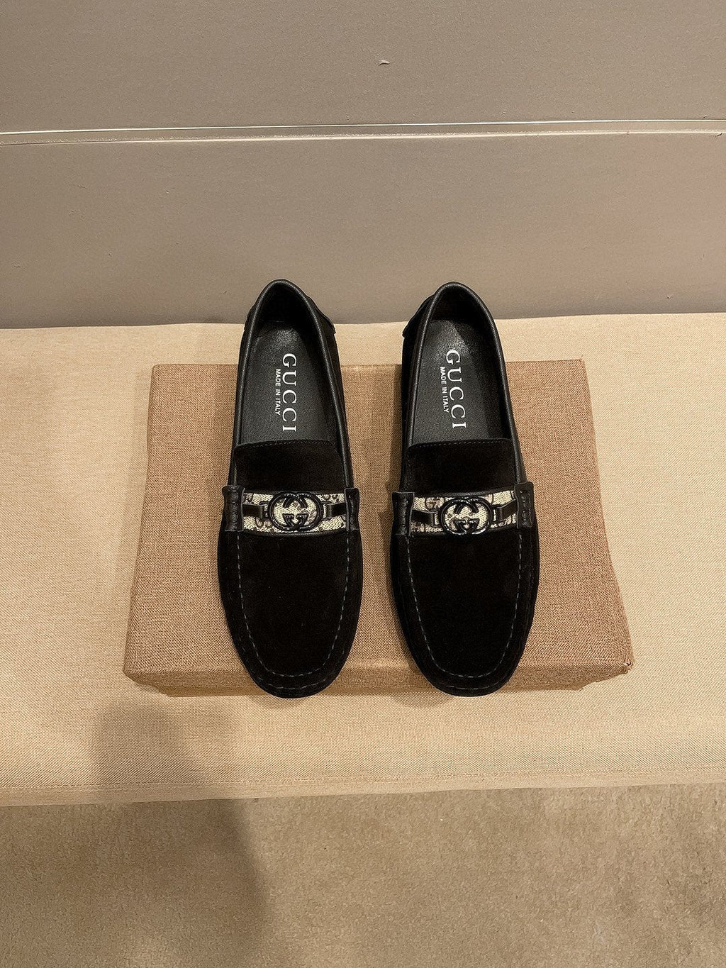 Gucci Black Horsebit Loafers - Low-Profile Sole