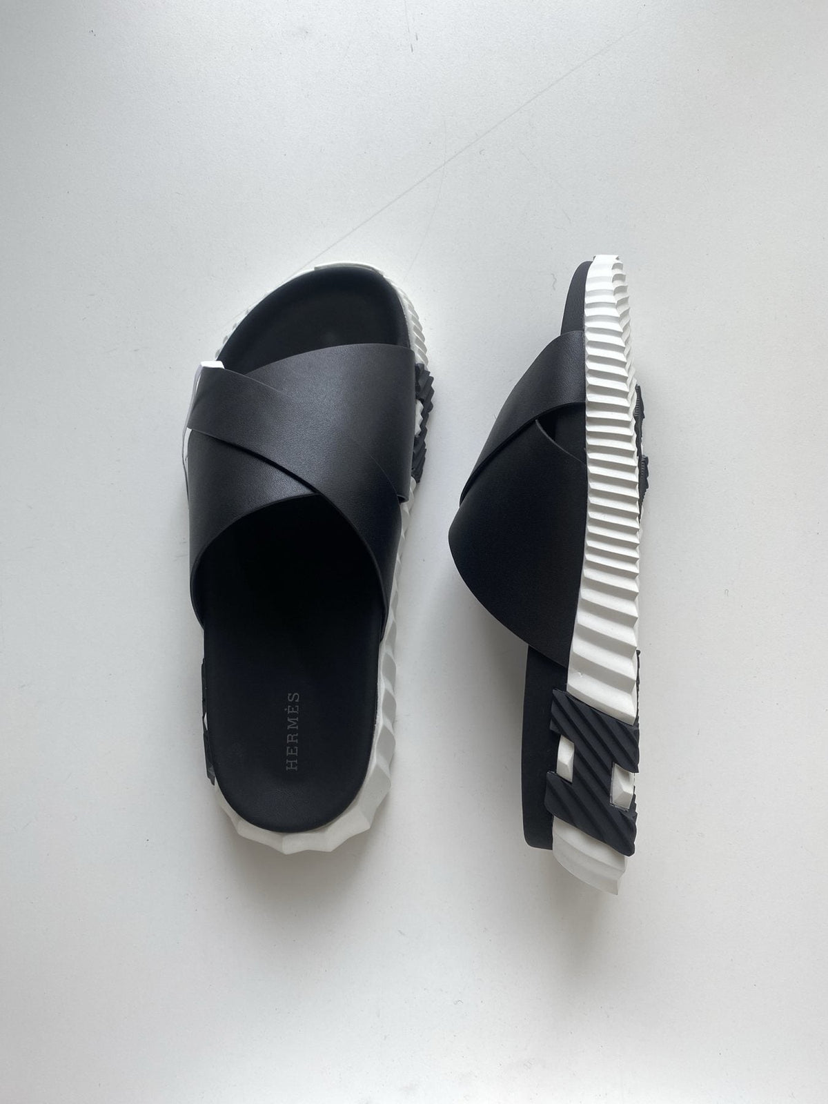 Hermès Cross-Strap Slide Sandals